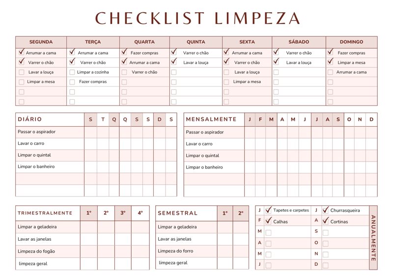 Capa do bônus Organize, Respire e Brilhe: Checklist de Limpeza
